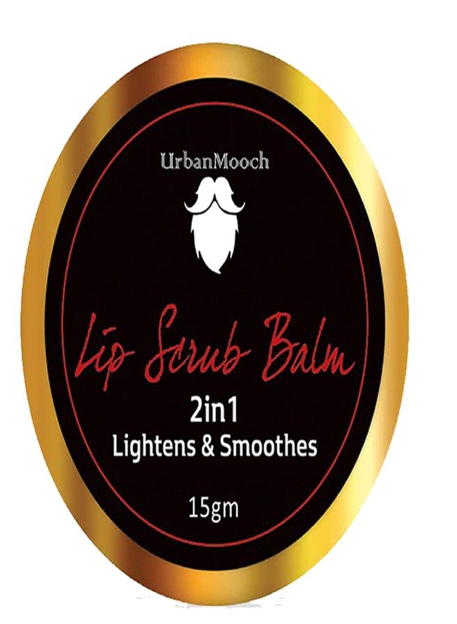UrbanMooch Lip Scrub Balm Lightening And Brightening Dark Lips For Men Dry Lips/Smoker/Chapped Lips, For Men 15 G - Image 1